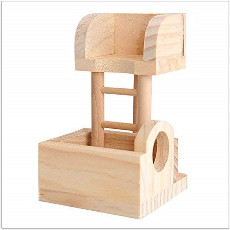 Litewoo Hamster Hideout Chewable Toys Wooden Accessoriesâ€”â€” Ladder - Image 2